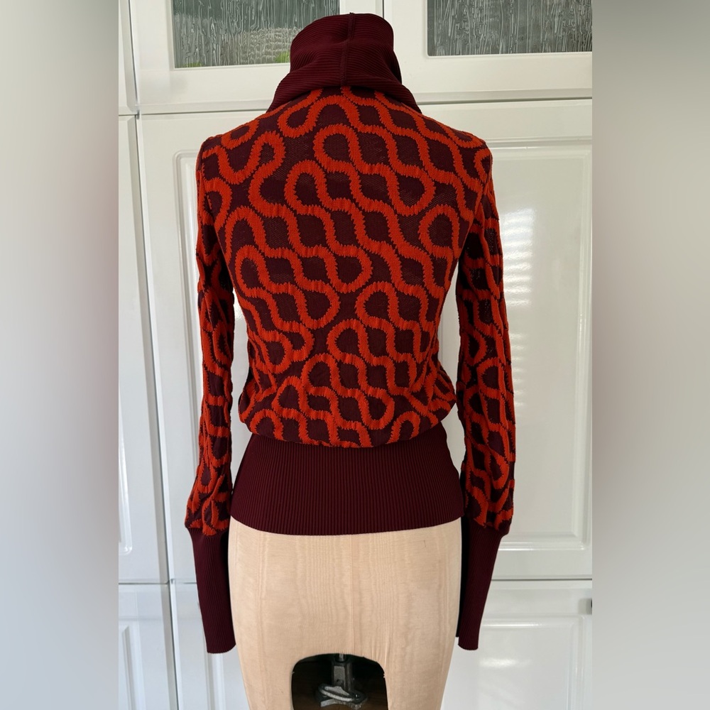 💎RARE VTG 90s Vivienne Westwood x Wolford Squiggles Stretch Top - S - Picture 12 of 16
